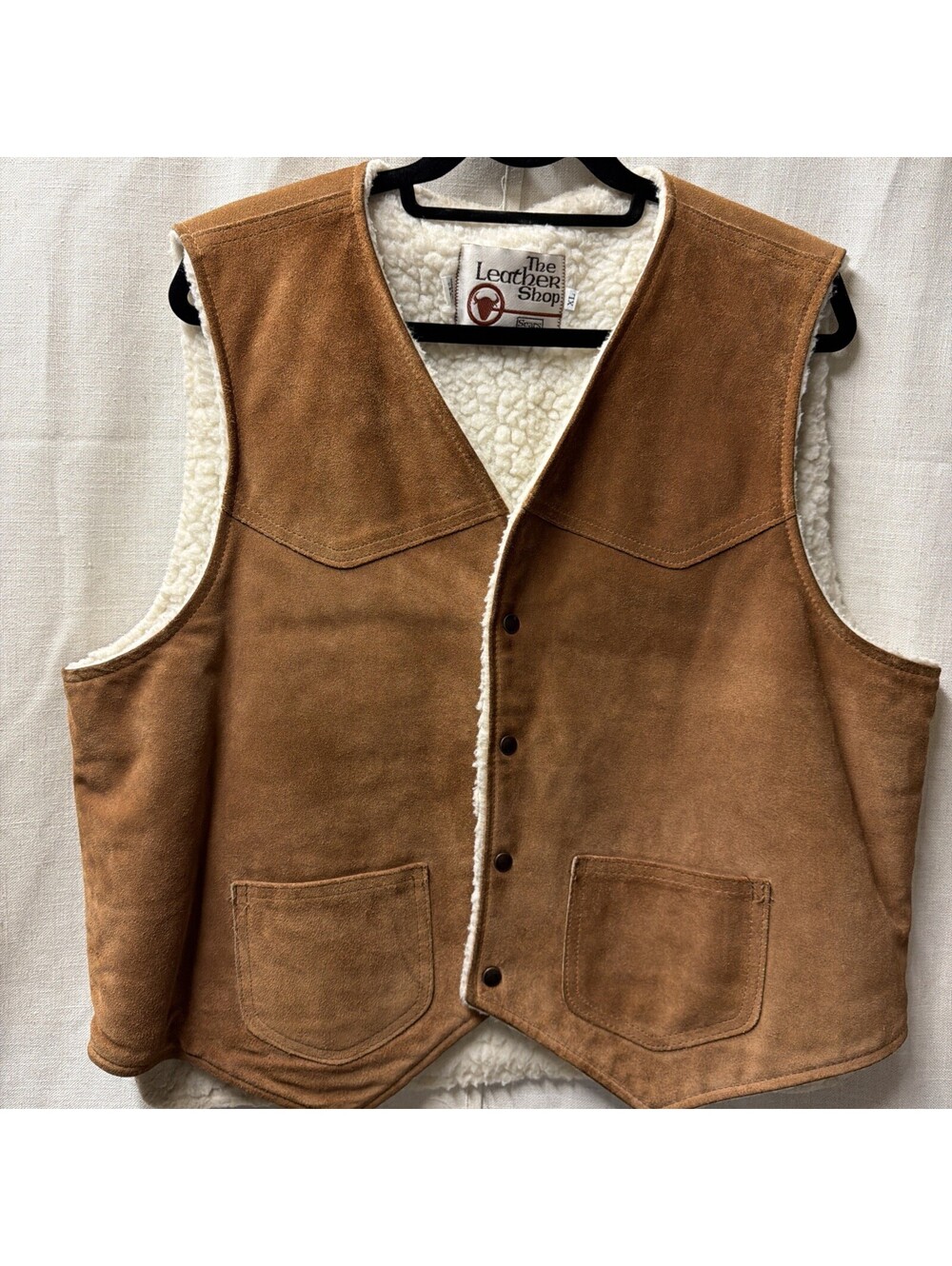 The Leather Shop Sears Made in the USA Men’s Suede Vest Size XL